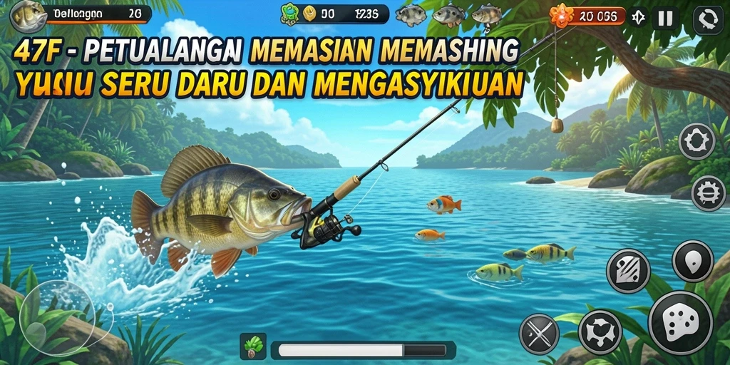Tangkapan ikan yang mengesankan dalam gameplay 47F.