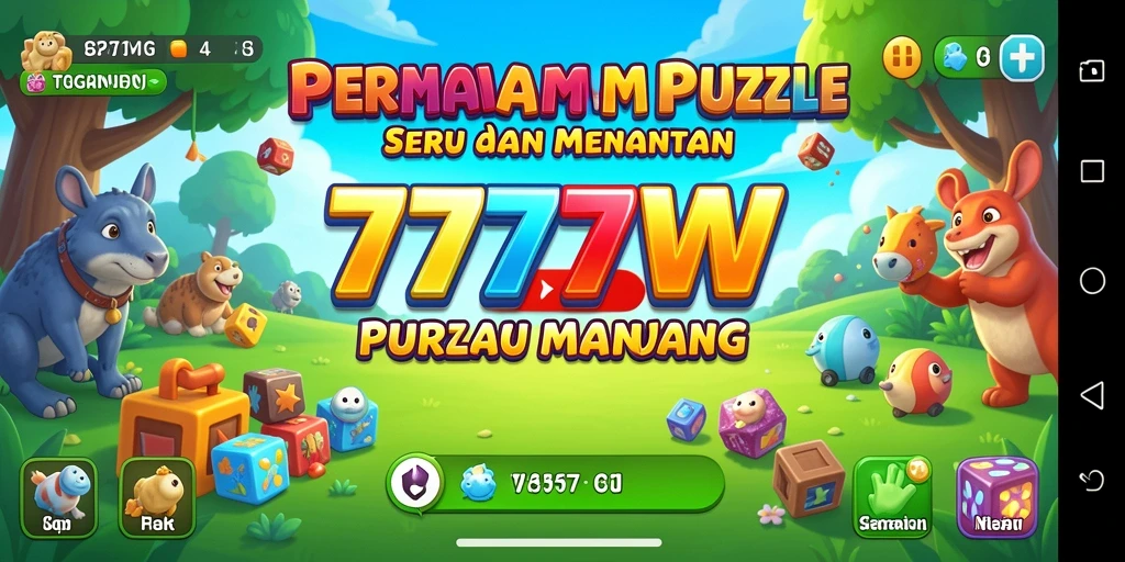 Tampilan gameplay menantang dan mengasyikkan di 7777W.