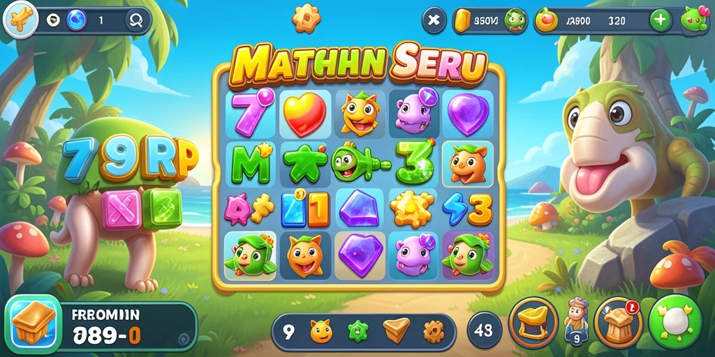 Tampilan gameplay Match-3 yang menarik dan penuh warna dari 789RP.