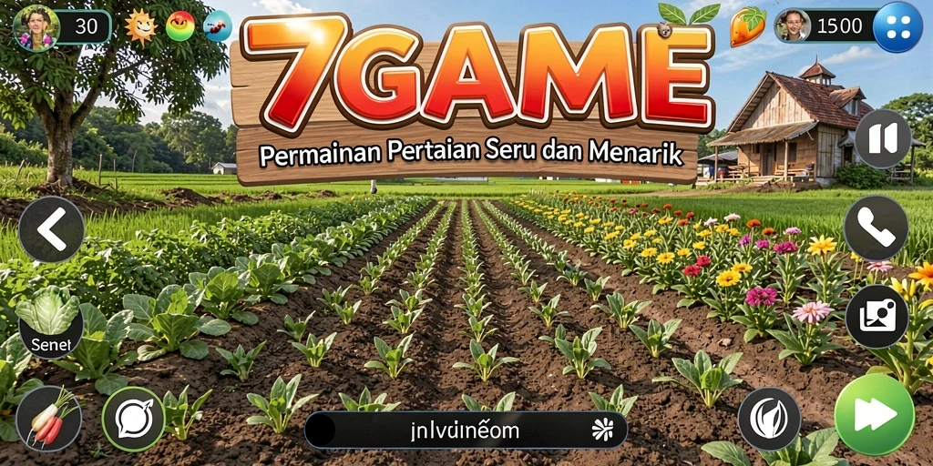 Tampilan screenshot 7GAME menampilkan aktivitas pertanian yang menarik.