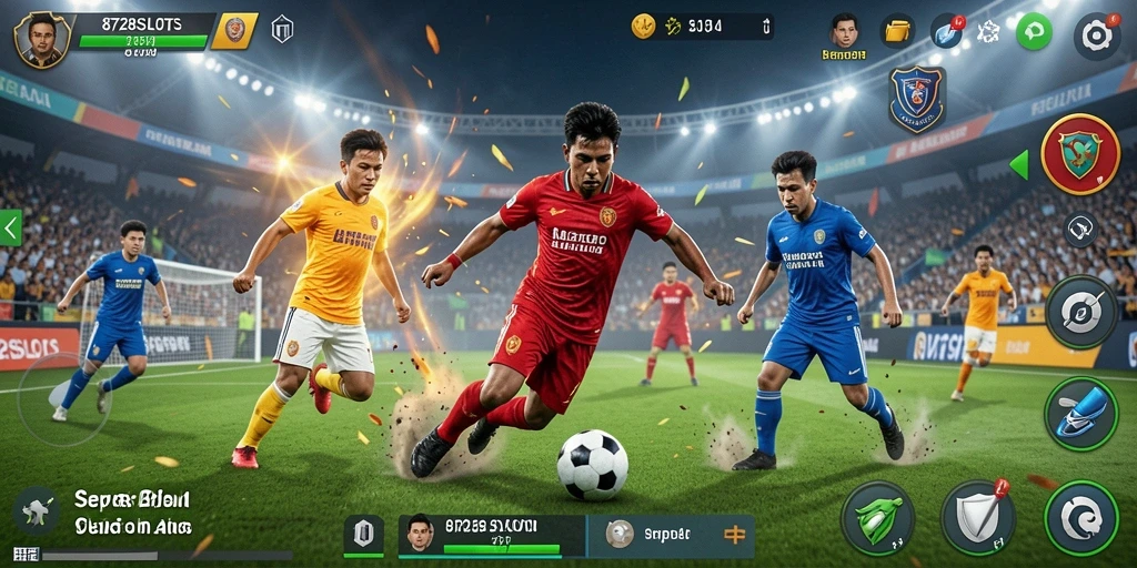 Tampilan menarik permainan sepak bola di 8728SLOTS.