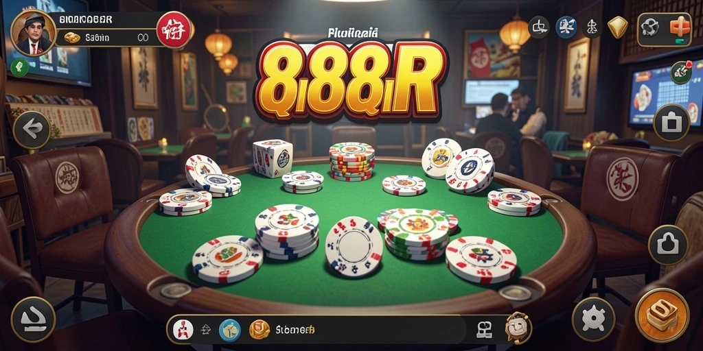 Tampilan gameplay seru dari permainan QiuQiu 888R.