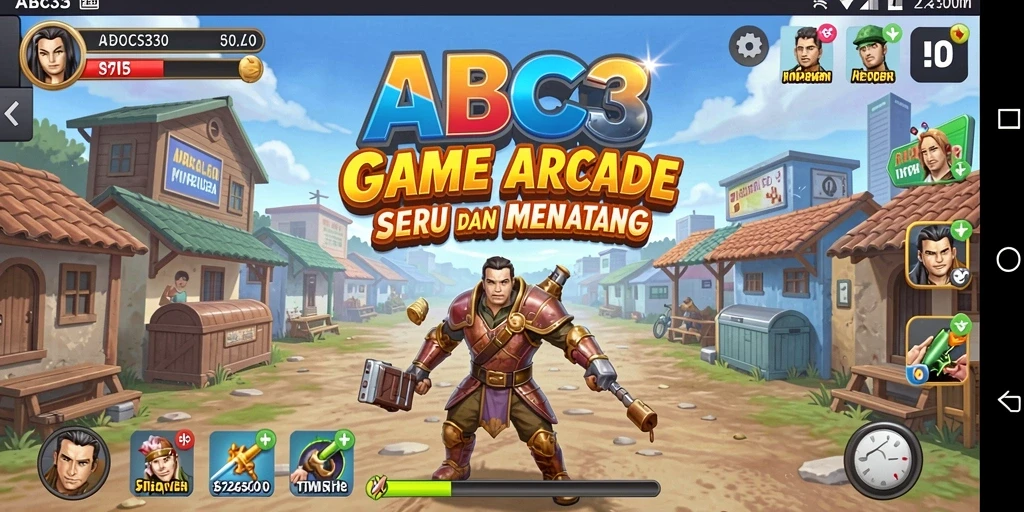 Tampilan gameplay seru di ABC33 dengan banyak aksi dan tantangan.