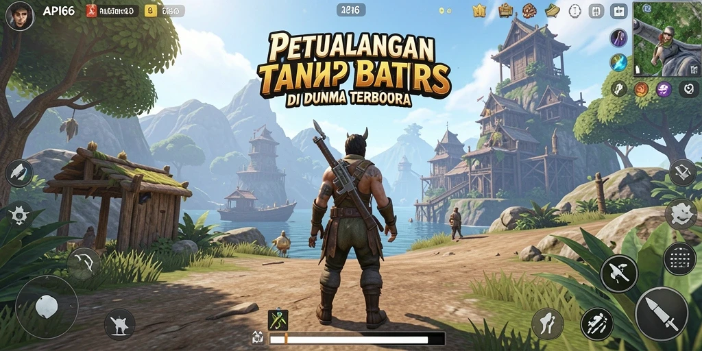 Tampilan gameplay Open World yang menakjubkan dan interaktif.