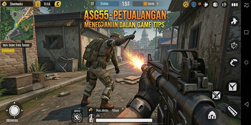 Tangkapan layar ASG55 menunjukkan aksi mendebarkan dalam pertempuran TPS.