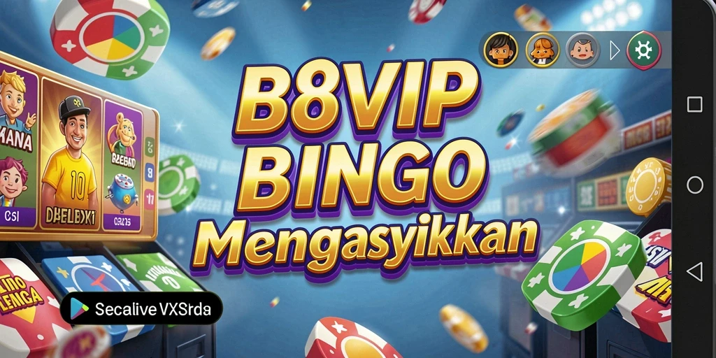 Tampilan gameplay seru B8VIP dengan suasana Bingo yang hidup.