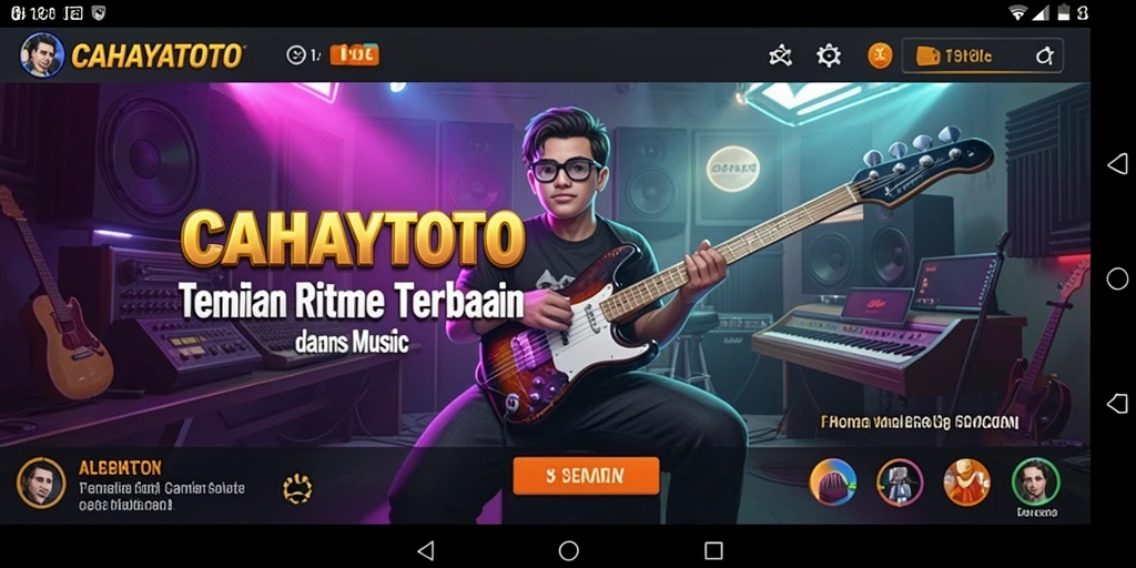 Tampilan permainan CAHAYATOTO yang penuh warna dan interaktif.