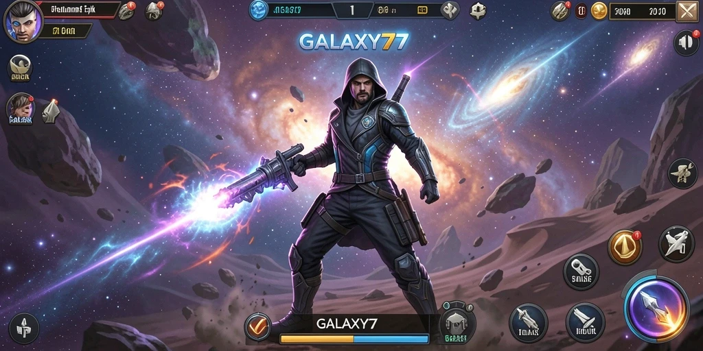 Tampilan menarik dari gameplay Fighting di GALAXY77.