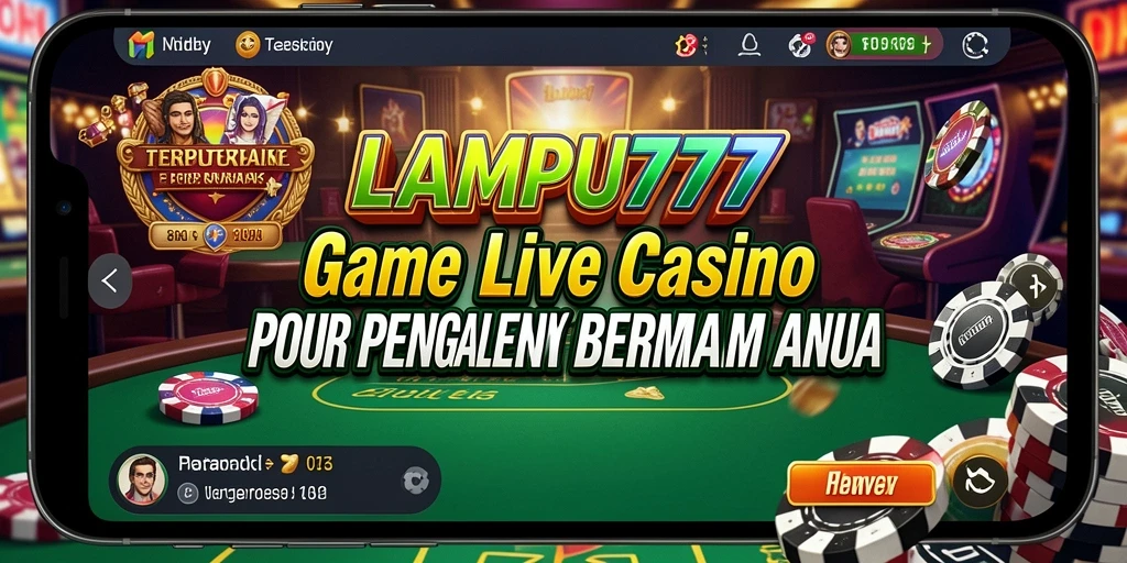 Tampilan screenshot utama LAMPU777 menampilkan dealer langsung dan permainan kasino yang seru.