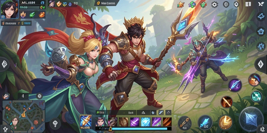 Tampilan menarik dari gameplay MLBB8 yang seru dan penuh warna.