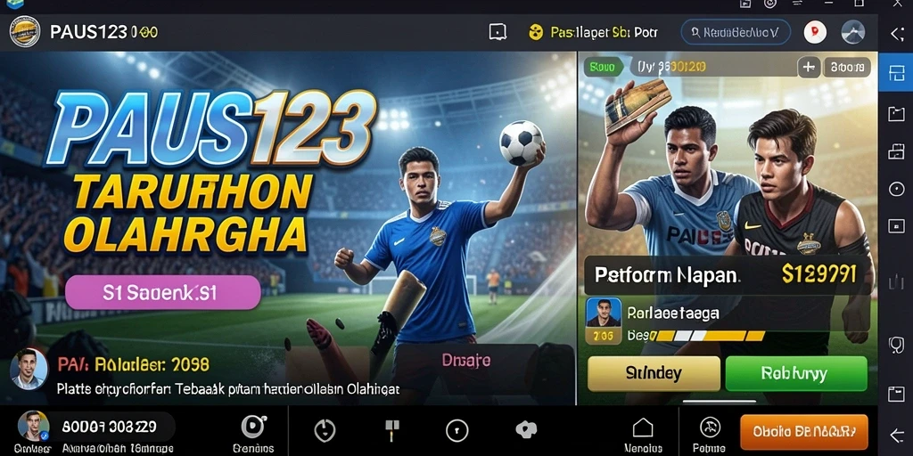 Screenshot PAUS123 menampilkan pengalaman taruhan olahraga yang menarik.