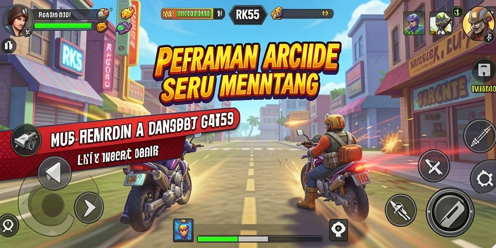 Tampilan gameplay RK55 yang seru dan penuh tantangan.