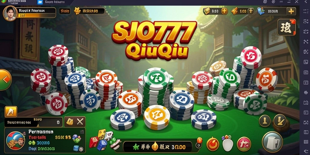 Tampilan gameplay SJO777 yang seru dan interaktif saat bermain QiuQiu.