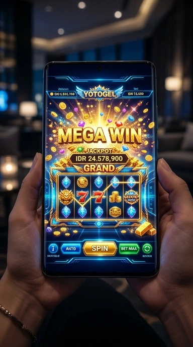 Tampilan utama aplikasi yotogel dengan navigasi yang mudah.